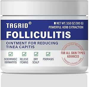 TAGRID Folliculitis, Folliculitis Treatment, Severe Folliculitis Treatment, Lichen, Folliculitis Cream - Safe & Fast - 100g